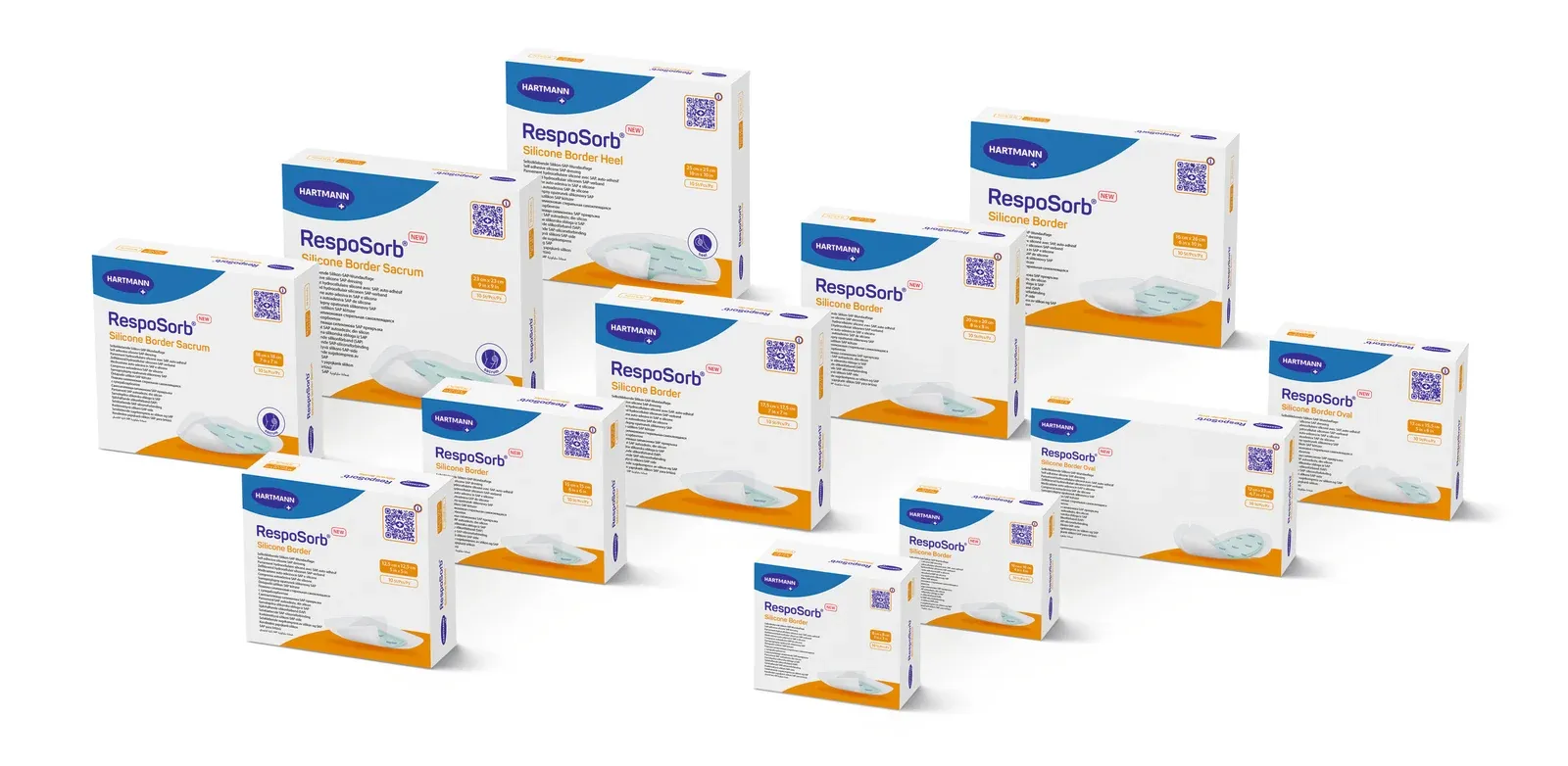 RespoSorb® Silicone Border — επίθεμα με σιλικονούχο περίγραμμα